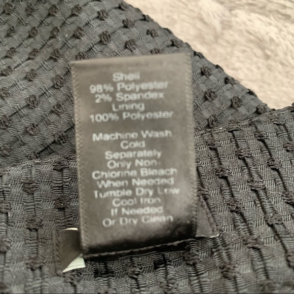 Ann Taylor Womens Factory Black Dotted Textured Pencil Skirt Size 6 - Picture 6 of 7